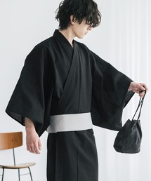 Rocky Monroe（ロッキーモンロー）の「しじら織りワンタッチ帯付きメンズ浴衣2点セット（浴衣）」