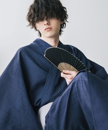 Rocky Monroe（ロッキーモンロー）の「しじら織りワンタッチ帯付きメンズ浴衣2点セット（浴衣）」