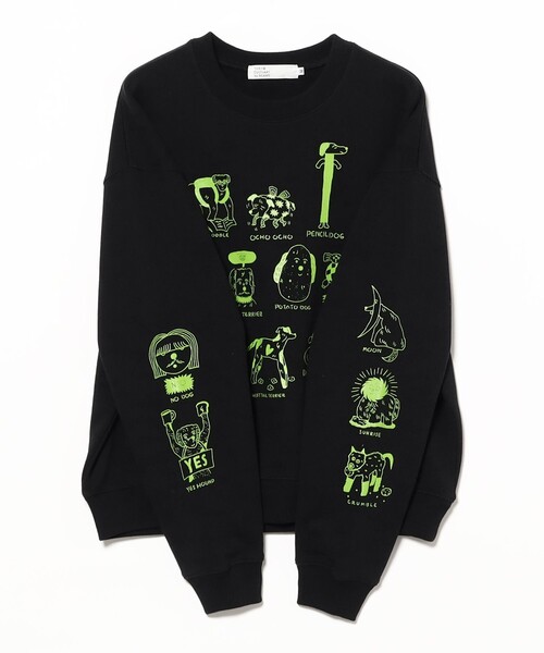 TOKYO CULTUART by BEAMS(トウキョウカルチャートバイビームス)の「norahi / AFTERLIFE DOGS Sweat(スウェット・レディース・クリーム/ブラック・MEDIUM/SMALL)」の9枚目の写真