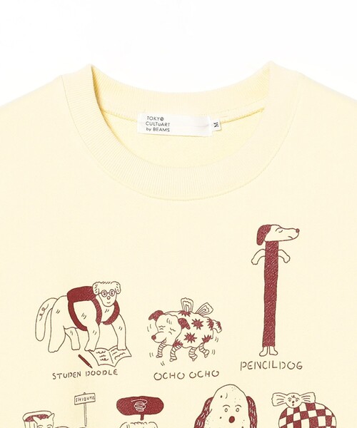 TOKYO CULTUART by BEAMS(トウキョウカルチャートバイビームス)の「norahi / AFTERLIFE DOGS Sweat(スウェット・レディース・クリーム/ブラック・MEDIUM/SMALL)」の18枚目の写真