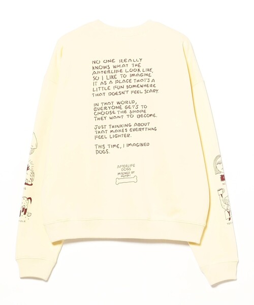 TOKYO CULTUART by BEAMS(トウキョウカルチャートバイビームス)の「norahi / AFTERLIFE DOGS Sweat(スウェット・レディース・クリーム/ブラック・MEDIUM/SMALL)」の16枚目の写真