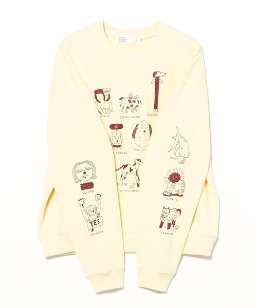 TOKYO CULTUART by BEAMS(トウキョウカルチャートバイビームス)の「norahi / AFTERLIFE DOGS Sweat(スウェット・レディース・クリーム/ブラック・MEDIUM/SMALL)」の15枚目の写真