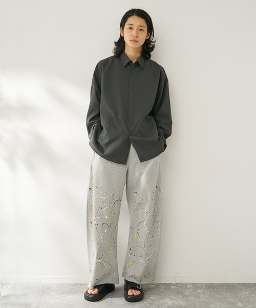 B.C STOCK（ベーセーストック）の「【速乾・接触冷感・UVカット】COOLFIBER(R)Air シャツジャケット（シャツ/ブラウス・メンズ・チャコールグレー/ベージュ/ネイビー/イエロー・MEDIUM/LARGE）」の5枚目の写真