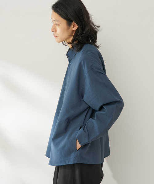 B.C STOCK（ベーセーストック）の「【速乾・接触冷感・UVカット】COOLFIBER(R)Air シャツジャケット（シャツ/ブラウス・メンズ・チャコールグレー/ベージュ/ネイビー/イエロー・MEDIUM/LARGE）」の15枚目の写真