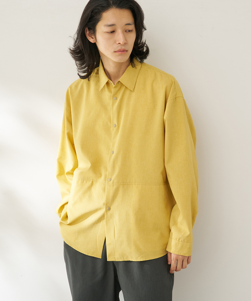 B.C STOCK（ベーセーストック）の「【速乾・接触冷感・UVカット】COOLFIBER(R)Air シャツジャケット（シャツ/ブラウス・メンズ・チャコールグレー/ベージュ/ネイビー/イエロー・MEDIUM/LARGE）」の18枚目の写真