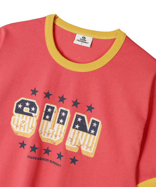 SUNDAY FRUIT MARKET(サンデーフルーツマーケット)の「SUN STAR TEE PINK(Tシャツ/カットソー・メンズ・その他・MEDIUM)」の3枚目の写真