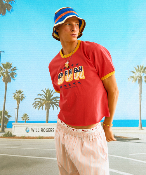 SUNDAY FRUIT MARKET(サンデーフルーツマーケット)の「SUN STAR TEE PINK(Tシャツ/カットソー・メンズ・その他・MEDIUM)」の8枚目の写真