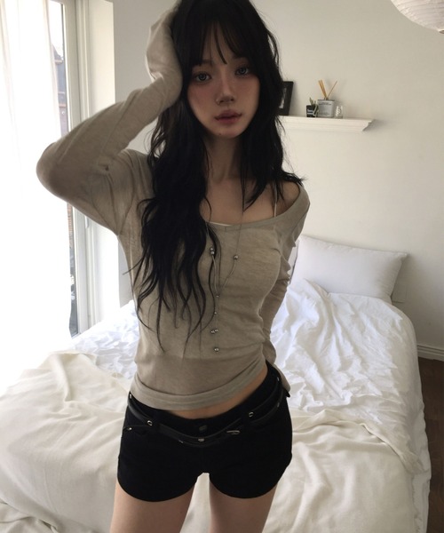 modimood(モディムード)の「フラップポケットローライズショートパンツ(骨盤パッド付)(その他パンツ・レディース・ブラック・SMALL/MEDIUM/LARGE)」の5枚目の写真