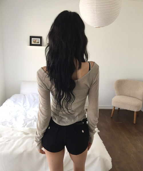 modimood(モディムード)の「フラップポケットローライズショートパンツ(骨盤パッド付)(その他パンツ・レディース・ブラック・SMALL/MEDIUM/LARGE)」の3枚目の写真