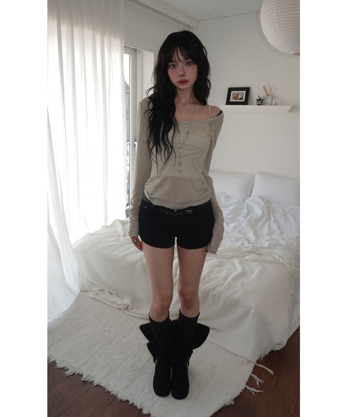 modimood(モディムード)の「フラップポケットローライズショートパンツ(骨盤パッド付)(その他パンツ・レディース・ブラック・SMALL/MEDIUM/LARGE)」の21枚目の写真
