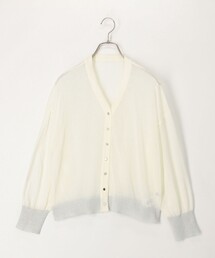 fredy couleur（フレディクルール）の「袖口ラメシアーＶネックカーディガン（カーディガン/ボレロ）」
