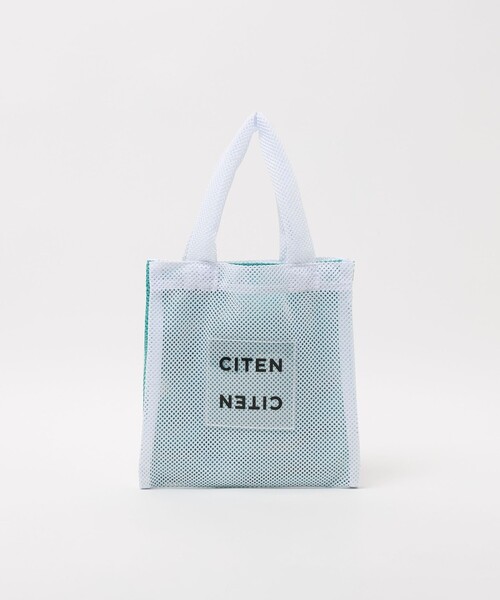 CITEN(シテン)の「<CITEN>メッシュバイカラークリアロゴS(トートバッグ・レディース・ホワイト/ライトグレー/ブラック・FREE)」の21枚目の写真
