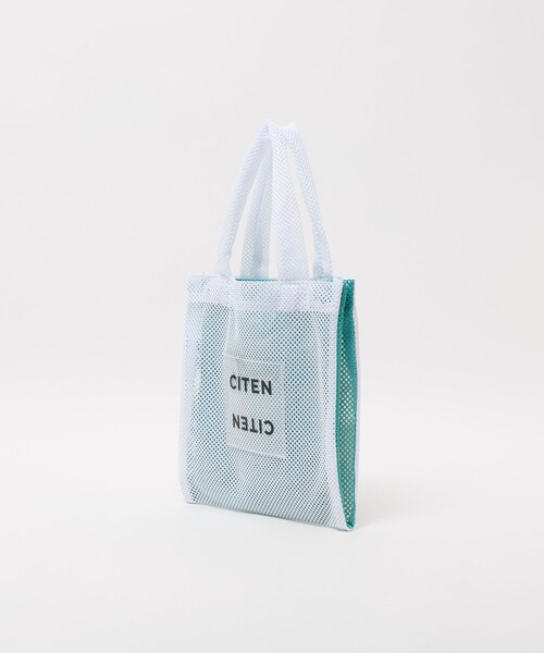 CITEN(シテン)の「<CITEN>メッシュバイカラークリアロゴS(トートバッグ・レディース・ホワイト/ライトグレー/ブラック・FREE)」の22枚目の写真