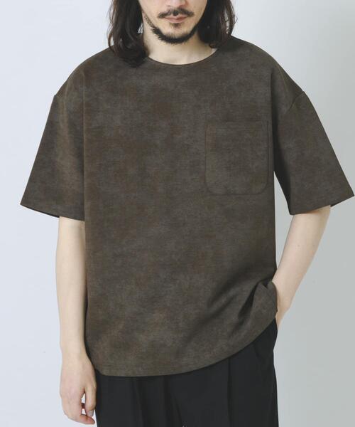 ITEMS URBANRESEARCH(アイテムズ アーバンリサーチ)の「接触冷感フェードポンチ半袖トップス(Tシャツ/カットソー・メンズ・オリーブ/ブラック/ネイビー・MEDIUM/LARGE)」の2枚目の写真