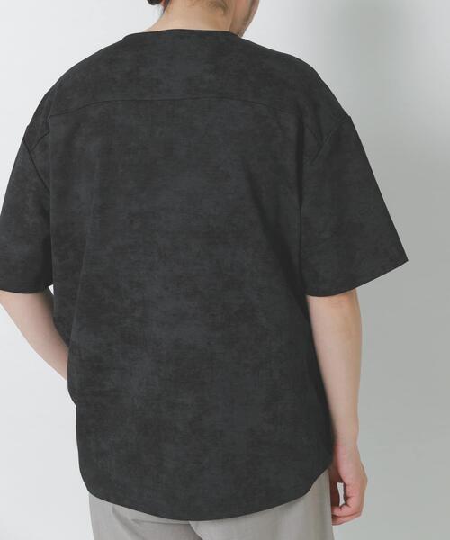 ITEMS URBANRESEARCH(アイテムズ アーバンリサーチ)の「接触冷感フェードポンチ半袖トップス(Tシャツ/カットソー・メンズ・オリーブ/ブラック/ネイビー・MEDIUM/LARGE)」の5枚目の写真