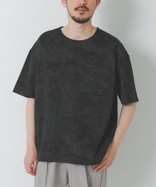 ITEMS URBANRESEARCH(アイテムズ アーバンリサーチ)の「接触冷感フェードポンチ半袖トップス(Tシャツ/カットソー・メンズ・オリーブ/ブラック/ネイビー・MEDIUM/LARGE)」の6枚目の写真