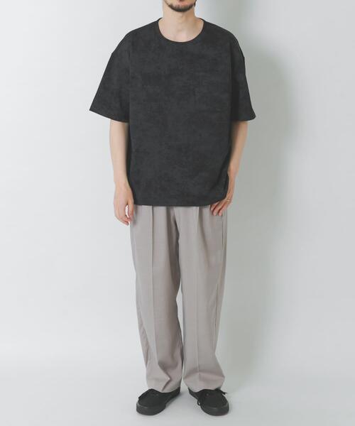 ITEMS URBANRESEARCH(アイテムズ アーバンリサーチ)の「接触冷感フェードポンチ半袖トップス(Tシャツ/カットソー・メンズ・オリーブ/ブラック/ネイビー・MEDIUM/LARGE)」の7枚目の写真