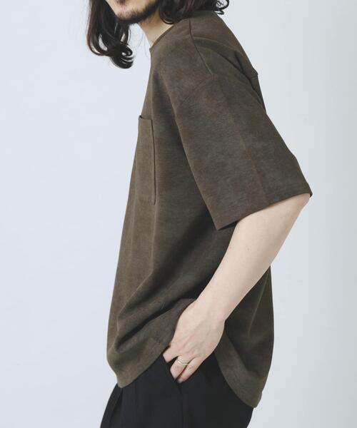 ITEMS URBANRESEARCH(アイテムズ アーバンリサーチ)の「接触冷感フェードポンチ半袖トップス(Tシャツ/カットソー・メンズ・オリーブ/ブラック/ネイビー・MEDIUM/LARGE)」の12枚目の写真