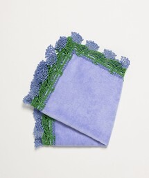 近沢レース店（チカザワレーステン）の「＜近沢レース店＞アガパンサス ハンカチ（ハンカチ/ハンドタオル）」