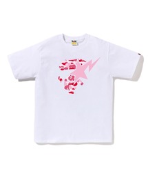 A BATHING APE（アベイシングエイプ）の「ABC CAMO APE FACE STA TEE（Tシャツ/カットソー）」