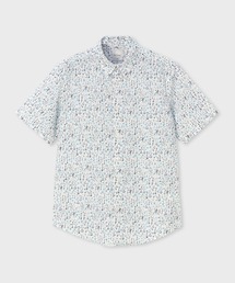 ポールスミス フローラル ボタニカル 袖口 切り替え 花柄 ブラウス 38号 Paul Smith｜ポール・スミスのシャツ/ブラウス（花柄・ボタニカル柄