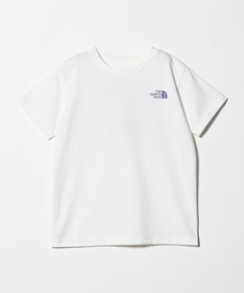 THE NORTH FACE(ザノースフェイス)の「<THE NORTH FACE>バンダナ スクェア ロゴ Tシャツ / キッズ130cm-160cm(Tシャツ/カットソー・キッズ・ホワイト/ブラック/ネイビー・130cm/160cm/150cm/140cm)」の1枚目の写真