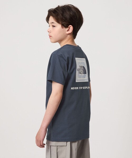 THE NORTH FACE(ザノースフェイス)の「<THE NORTH FACE>バンダナ スクェア ロゴ Tシャツ / キッズ130cm-160cm(Tシャツ/カットソー・キッズ・ホワイト/ブラック/ネイビー・130cm/160cm/150cm/140cm)」の14枚目の写真