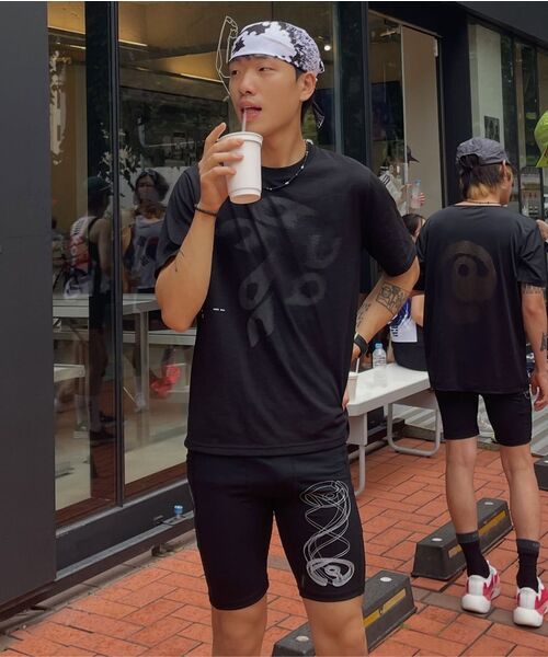THEWARLD(ザワールド)の「サーキュラーランニングハーフタイツレギンス(ブラック)(その他パンツ・メンズ・その他・1/2/3)」の10枚目の写真