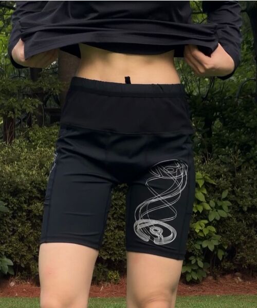 THEWARLD(ザワールド)の「サーキュラーランニングハーフタイツレギンス(ブラック)(その他パンツ・メンズ・その他・1/2/3)」の11枚目の写真