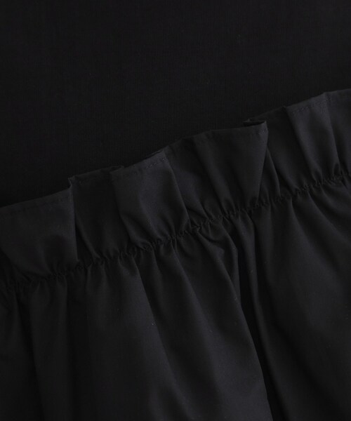 OPAQUE.CLIP(オペークドットクリップ)の「【接触冷感】アシメフリルドッキングカットソー《洗濯機OK》(Tシャツ/カットソー・レディース・ブラック/ブルー系その他/ダークグレー/ホワイト・42/40/38)」の11枚目の写真