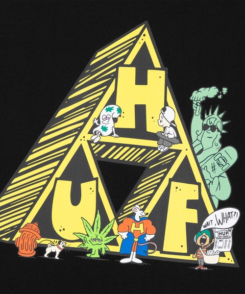 HUF（ハフ）の「【オンラインストア限定】SATURDAY MORNING TT TEE（Tシャツ/カットソー・メンズ・ブラック/ホワイト・XL/L/XXL/S/M）」の5枚目の写真