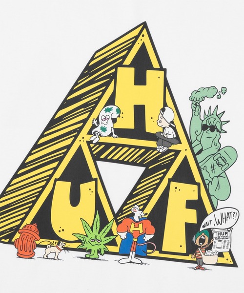 HUF（ハフ）の「【オンラインストア限定】SATURDAY MORNING TT TEE（Tシャツ/カットソー・メンズ・ブラック/ホワイト・XL/L/XXL/S/M）」の9枚目の写真
