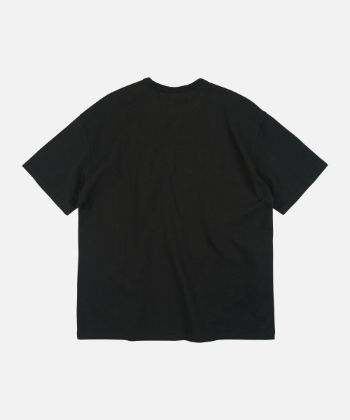 FRIZMWORKS(フリズムワークス)の「PUFF FICTION HALF TEE _ BLACK(Tシャツ/カットソー・メンズ・その他・SMALL/MEDIUM/LARGE/X-LARGE)」の2枚目の写真