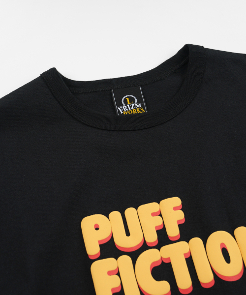 FRIZMWORKS(フリズムワークス)の「PUFF FICTION HALF TEE _ BLACK(Tシャツ/カットソー・メンズ・その他・SMALL/MEDIUM/LARGE/X-LARGE)」の3枚目の写真