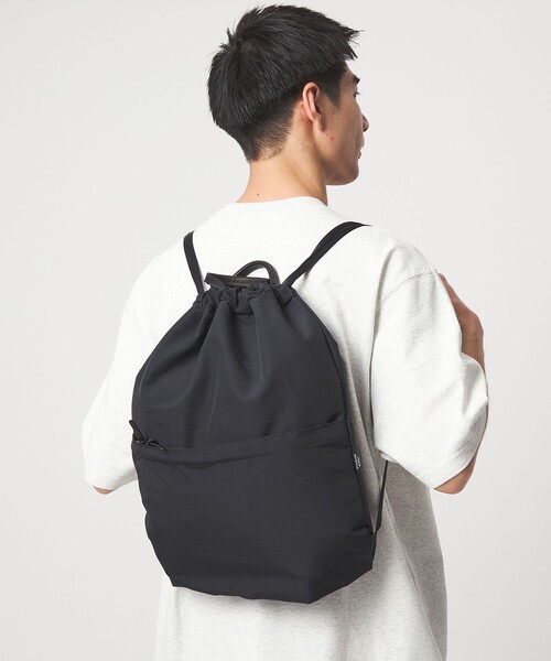 STANDARD SUPPLY(スタンダードサプライ)の「【別注】<STANDARD SUPPLY>ナップサック リュック(トートバッグ・メンズ・ブラック・FREE)」の3枚目の写真