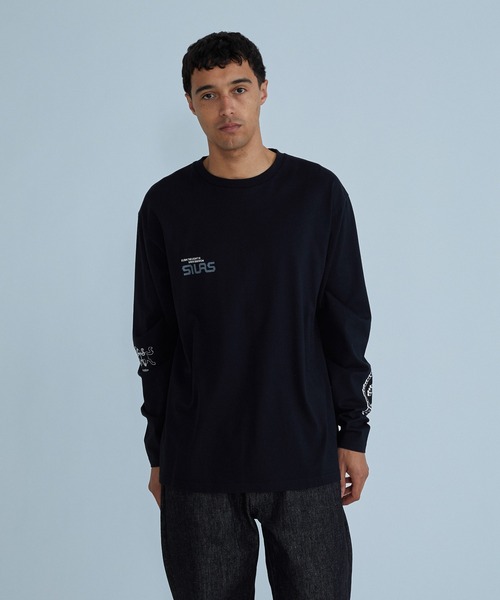 SILAS(サイラス)の「DOT MATRIX L/S TEE(Tシャツ/カットソー・メンズ・ホワイト/ネイビー/ブラック・L/M/XL)」の3枚目の写真