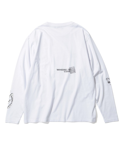 SILAS(サイラス)の「DOT MATRIX L/S TEE(Tシャツ/カットソー・メンズ・ホワイト/ネイビー/ブラック・L/M/XL)」の4枚目の写真