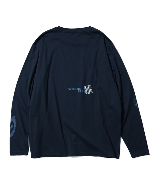 SILAS(サイラス)の「DOT MATRIX L/S TEE(Tシャツ/カットソー・メンズ・ホワイト/ネイビー/ブラック・L/M/XL)」の5枚目の写真
