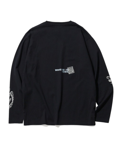 SILAS(サイラス)の「DOT MATRIX L/S TEE(Tシャツ/カットソー・メンズ・ホワイト/ネイビー/ブラック・L/M/XL)」の6枚目の写真