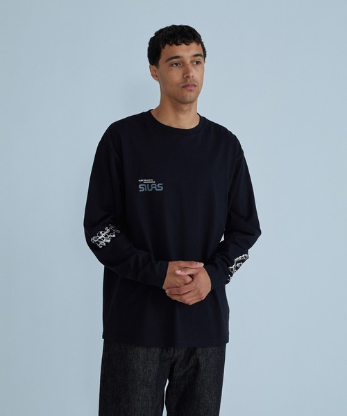 SILAS(サイラス)の「DOT MATRIX L/S TEE(Tシャツ/カットソー・メンズ・ホワイト/ネイビー/ブラック・L/M/XL)」の7枚目の写真