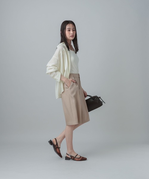 GLOBAL WORK(グローバルワーク)の「MATINEE LINE/シアーギャザーシャツ長袖/678472(シャツ/ブラウス・レディース・ホワイト/ブルー系その他5/ピンク・MEDIUM/LARGE)」の6枚目の写真