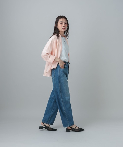 GLOBAL WORK(グローバルワーク)の「MATINEE LINE/シアーギャザーシャツ長袖/678472(シャツ/ブラウス・レディース・ホワイト/ブルー系その他5/ピンク・MEDIUM/LARGE)」の17枚目の写真