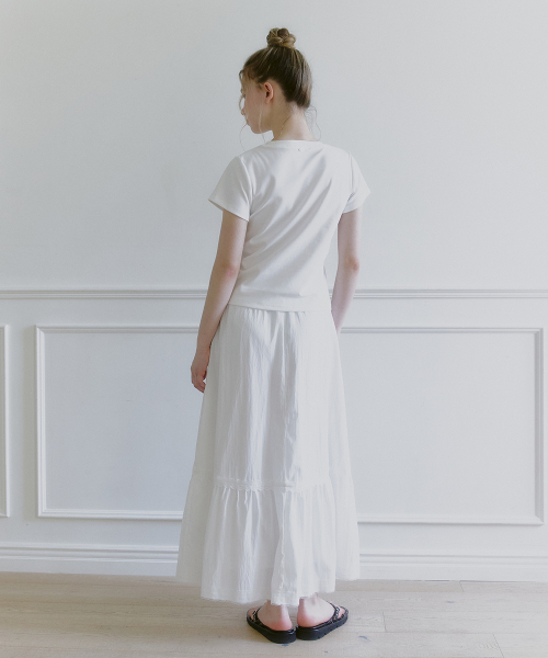 MICANE（ミケーネ）の「アロハ-イエローフラワーTシャツ（Tシャツ/カットソー・レディース・アイボリー・MEDIUM/LARGE/X-LARGE/SMALL）」の6枚目の写真