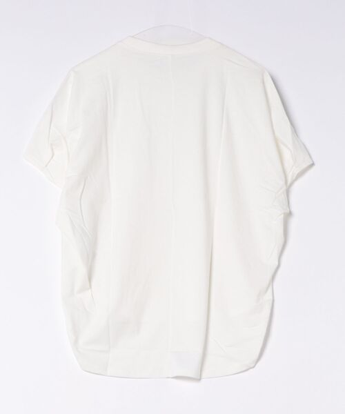 RCD(アールシーディー)の「バルーンスリーブ5分袖Tシャツ(Tシャツ/カットソー・レディース・ブラック/チャコールグレー/オフホワイト・M-L/LL~3L/4L~5L)」の4枚目の写真