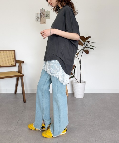 RCD(アールシーディー)の「バルーンスリーブ5分袖Tシャツ(Tシャツ/カットソー・レディース・ブラック/チャコールグレー/オフホワイト・M-L/LL~3L/4L~5L)」の21枚目の写真