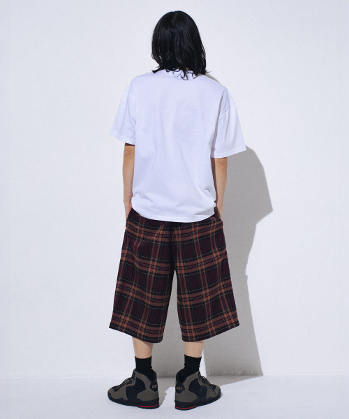 WKNDRS(ウィーキャンドース)の「PLAID EASY SHORTS (BURGUNDY)(その他パンツ・レディース・その他・MEDIUM/LARGE/X-LARGE)」の10枚目の写真