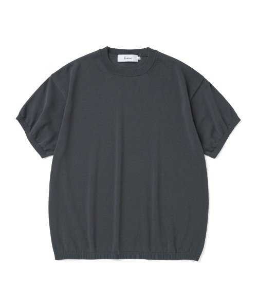 KNITTED(ニッティド)の「シェロン冷感シングルクロップニット_ラウンド5カラー(ニット/セーター・メンズ・チャコール/ネイビー/ブラウン/ライトグレー/ブラック・MEDIUM/LARGE/X-LARGE)」の10枚目の写真