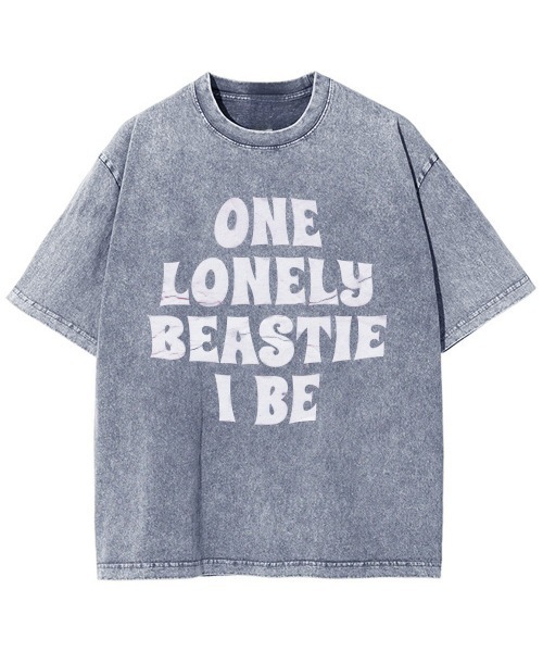 GARAGE MADE(ガレージメイド)の「レディースM~Lサイズ ユニセックス ピグメントプリント BIG Tシャツ ONELONE(Tシャツ/カットソー・レディース・ピンク/ブルー/ブラック/グリーン/グレー・S)」の4枚目の写真
