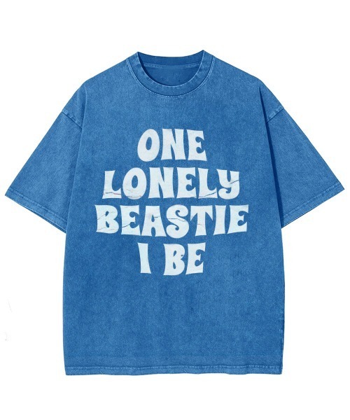 GARAGE MADE(ガレージメイド)の「レディースM~Lサイズ ユニセックス ピグメントプリント BIG Tシャツ ONELONE(Tシャツ/カットソー・レディース・ピンク/ブルー/ブラック/グリーン/グレー・S)」の2枚目の写真