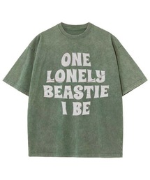 レディースM~Lサイズ ユニセックス ピグメントプリント BIG Tシャツ ONELONE